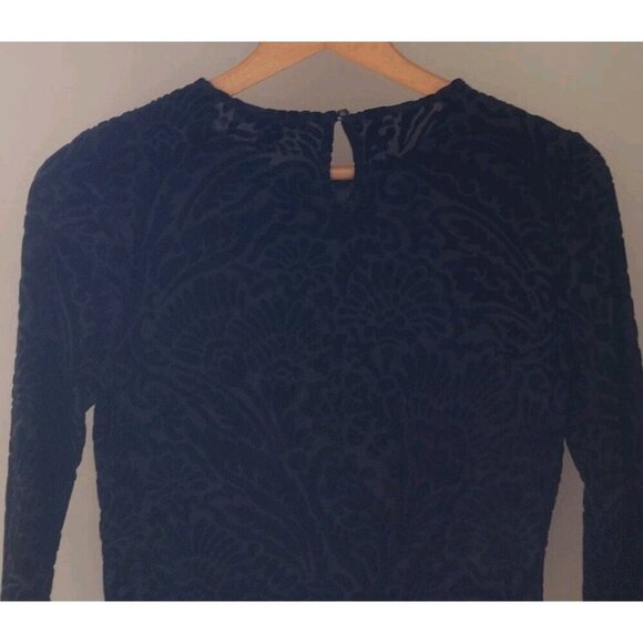 Lauren Ralph Lauren Velvet Peplum Hem Blouse - Picture 7 of 8